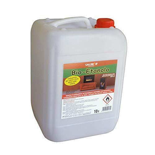 Bioetanolo combustibile liquido inodore 10 Lt per Caminetti Camini Stufe