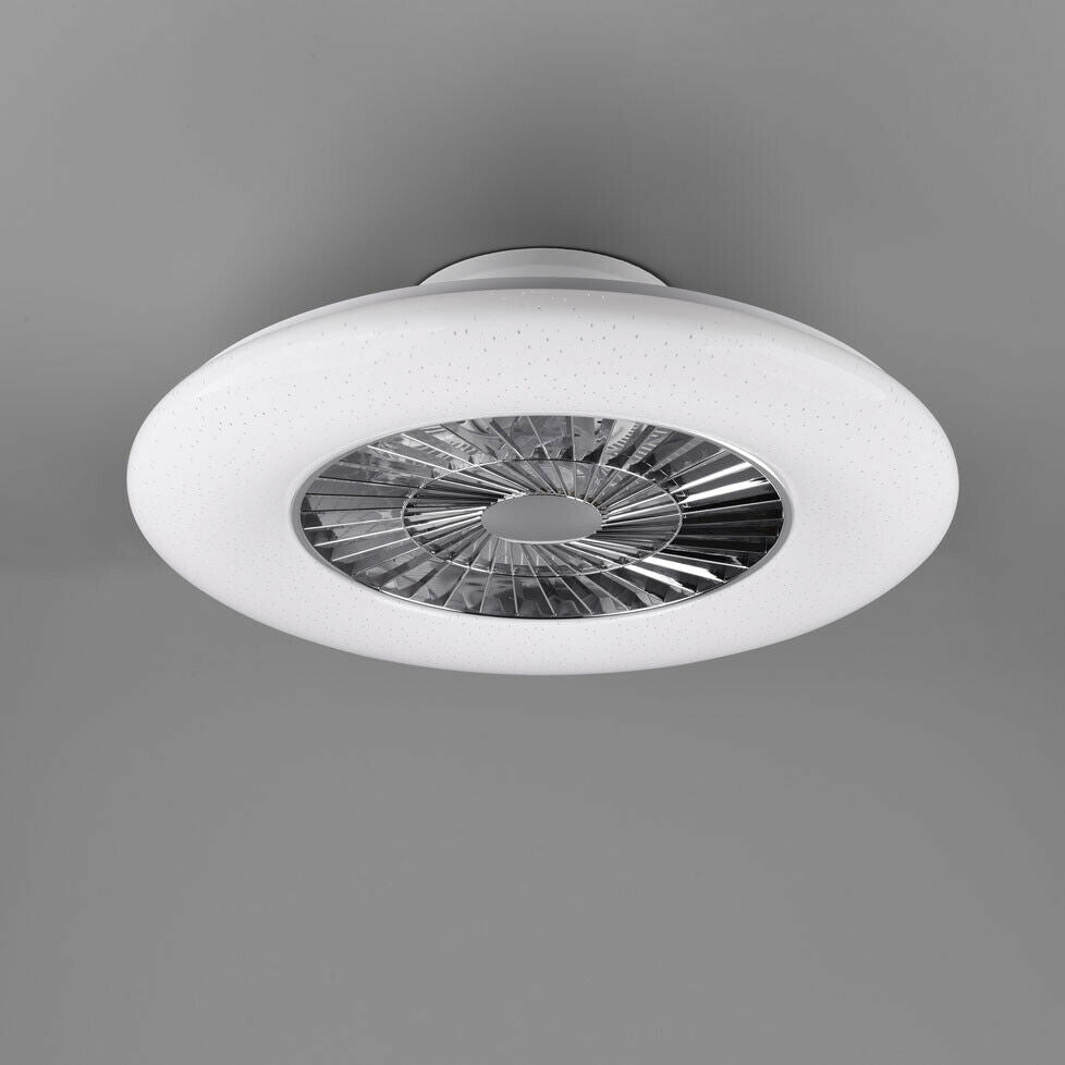 Lampada da Soffitto Led con Ventilatore e Telecomando Plafoniera Glitter Visby