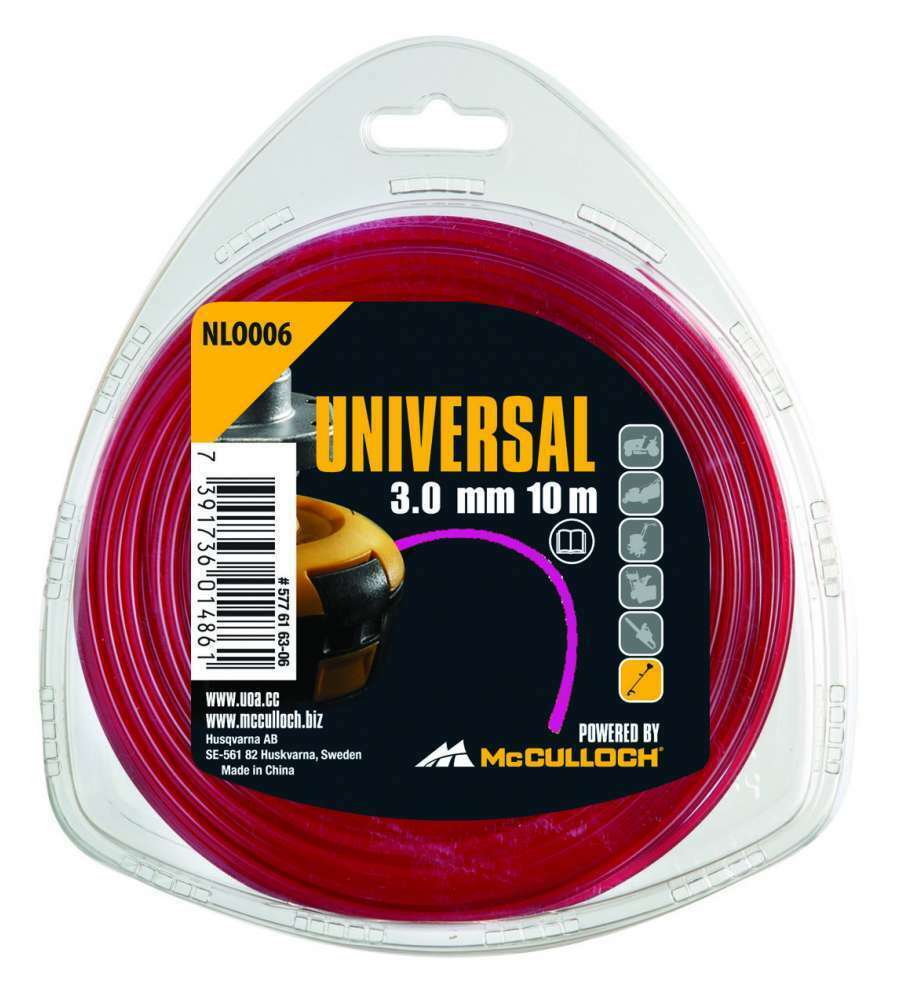 Filo Decescpugliatore 3 mm x 10 m in Nylon Universale McCulloch NLO006