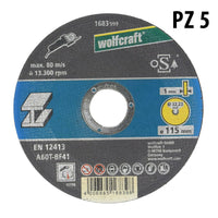 Disco da Taglio Fine Sottile 1 mm per Metallo Smerigliatrice 1683999 Wolfcraft