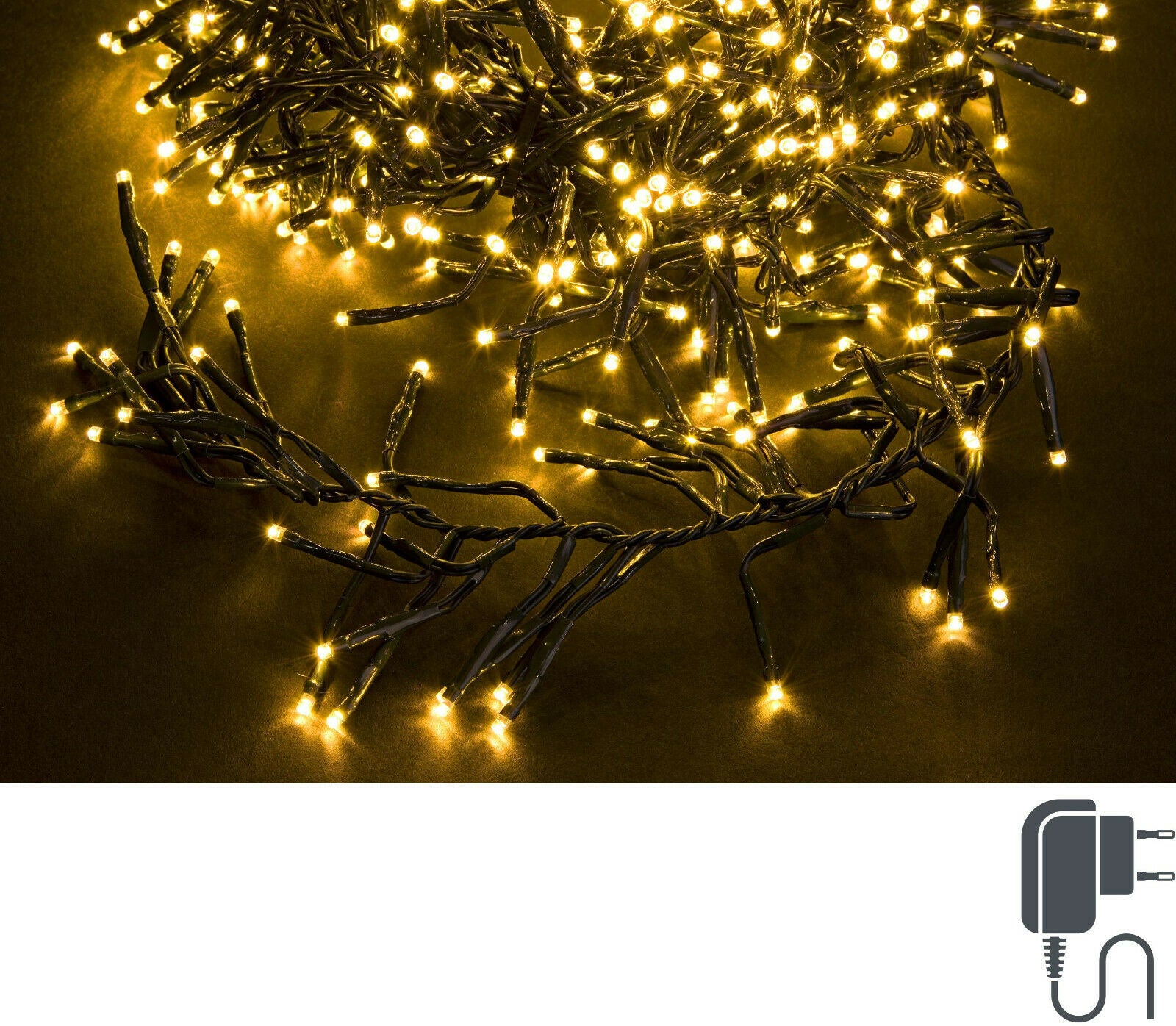 Luci Led per Albero di Natale Catena Cluster Luce Calda Fredda Multicolor 768 Colore della luce: Luce Classica