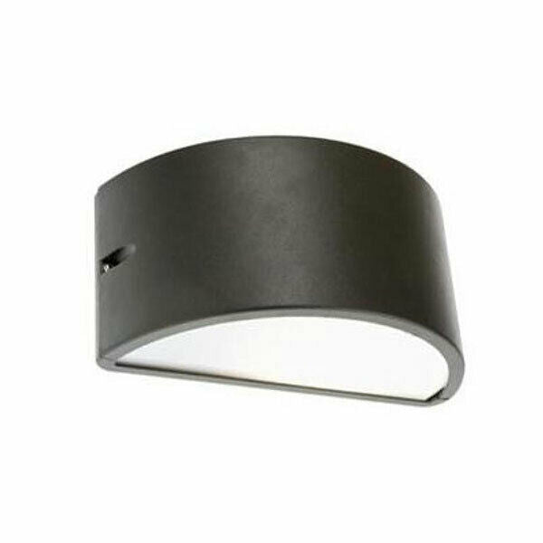 Lampada da Parete Applique Lampada Interno Illuminazione Esterno Umbe Chiusa Finitura: Grigio antracite