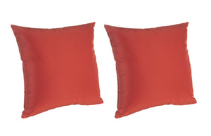 Fodera Cuscino da Esterno Set 2 Pz Copricuscino Federa 45x45 60x60 Bizzotto Colore: Rosso, Larghezza: 60 x 60 cm