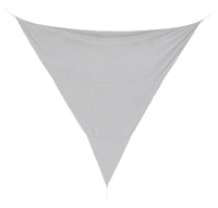 Tenda Ombreggiante Triangolare Vela Parasole Giardino Telo Ombra Sole Poliestere Colore: Grigio, Dimensione: 3,6 x 3,6 Mt