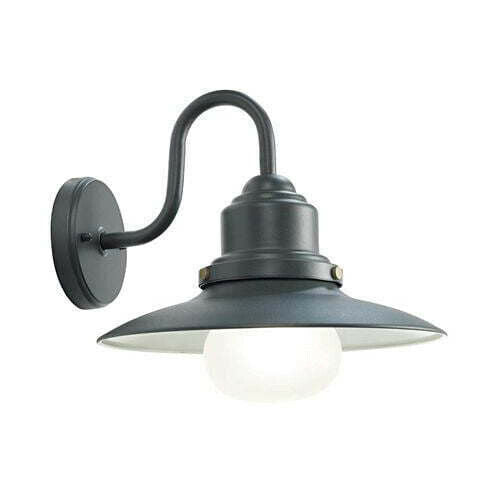 Lampada Parete Applique Esterno Discendente Acciaio Illuminazione Fisher Sovil Colore: Grigio antracite