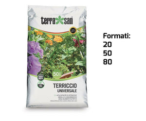 Terriccio Universale 80 lt per Piante Orto Prato Aiuole Giardino Compo Sana Formato: 50 Lt