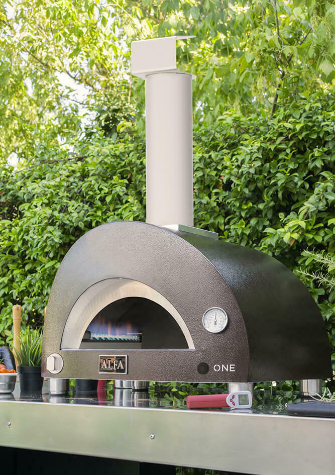 Forno per Pizza Portatile Acciaio da Esterno a Legna Gas Portable ONE Alfa Forni Tipo di alimentazione: A gas