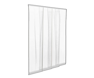 Tenda Zanzariera Pannelli per Porta Finestra Strappo Riducibile Strisce Zanzare Colore: Bianco