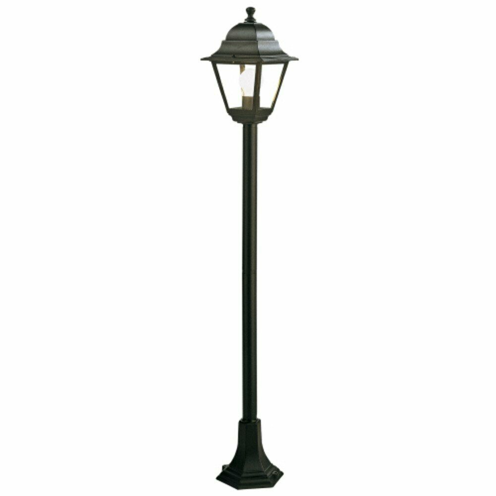 Lampione Palo Paletto Illuminazione Esterno Giardino Alluminio H 121cm Old Sovil Colore: Nero