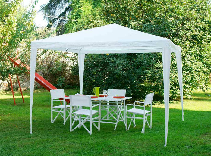 Gazebo da Giardino in Ferro 3x3m Vorghini Promo Bianco