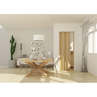 Porta a Soffietto da Interno 83x214 cm in PVC Saba Iris Legno Faggio