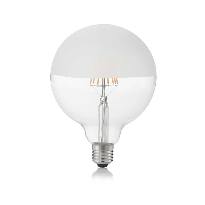 10 Lampadine Led Globo D125 E27 8 Watt 3000 K 780 Lm Trasparente Bianco Satinato