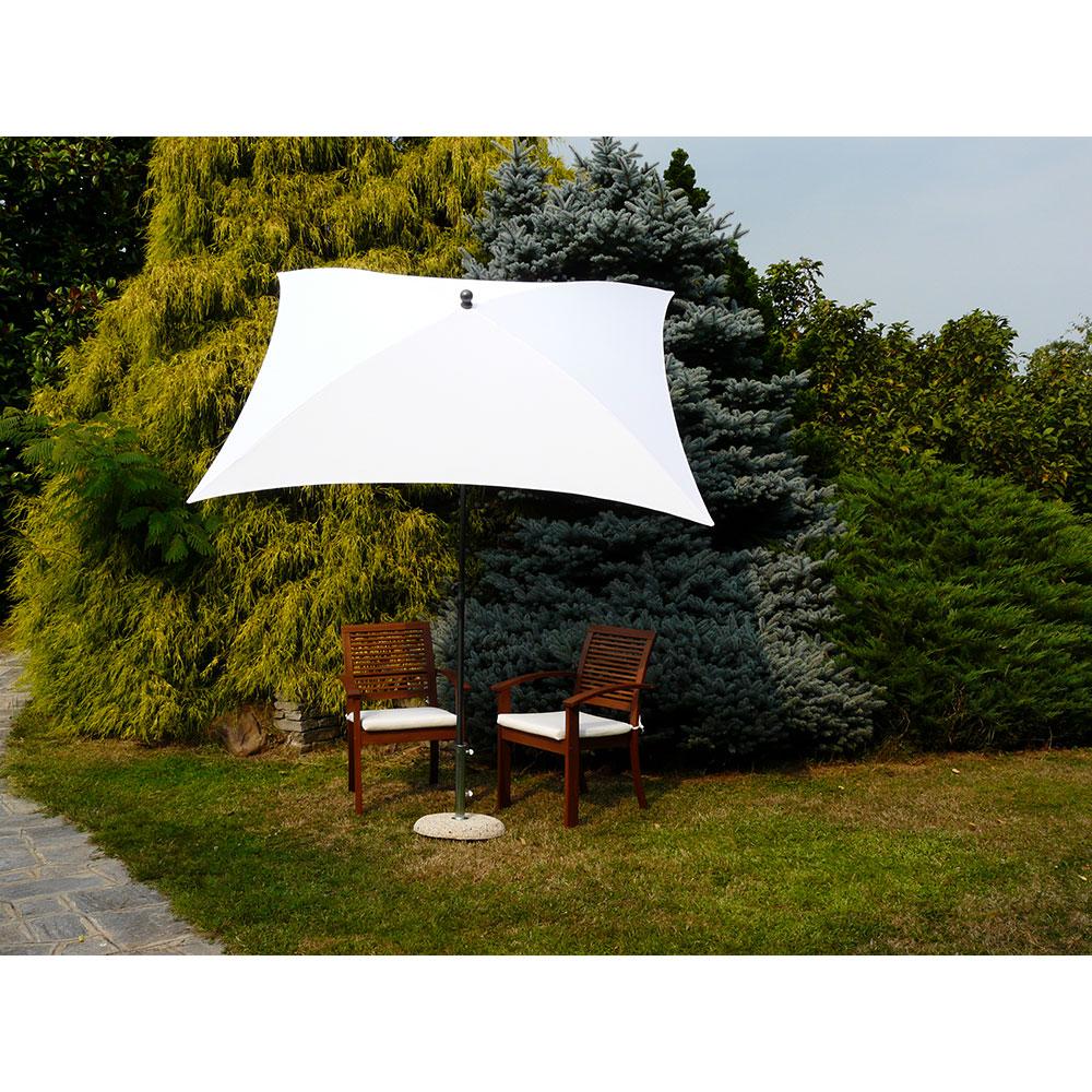 Ombrellone da Giardino in Acciaio 200x200cm Maffei Kronos Bianco