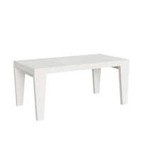 Tavolo da pranzo Allungabile - SPIMBO Dimensioni: 90x200/304, Colore: Bianco Frassino