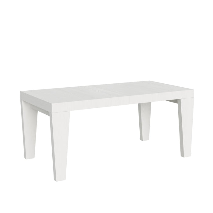 Tavolo da pranzo Allungabile - SPIMBO Dimensioni: 90x180/284, Colore: Bianco Frassino