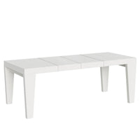 Tavolo da pranzo Allungabile - SPIMBO PREMIUM Colore: Bianco Frassino, Dimensioni: 90x200/304