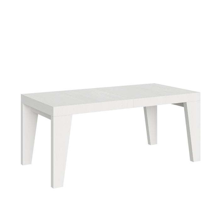 Tavolo da pranzo Allungabile - NAXY Colore: Bianco Frassino, Dimensioni: 90x200/304