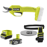 Ry18Sca-115P-Cesoia A Batteria 18V Con 1 Batteria Da 1,5Ah, Caricabatteria, Fodero E Pietra Per Affilatura-Ryobi