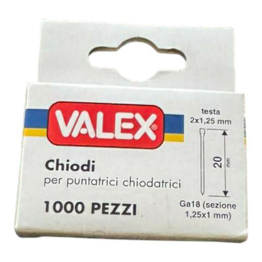 CHIODI X CHIOD.PNEUM 20 mm 1000p Ga 18 1,25x1