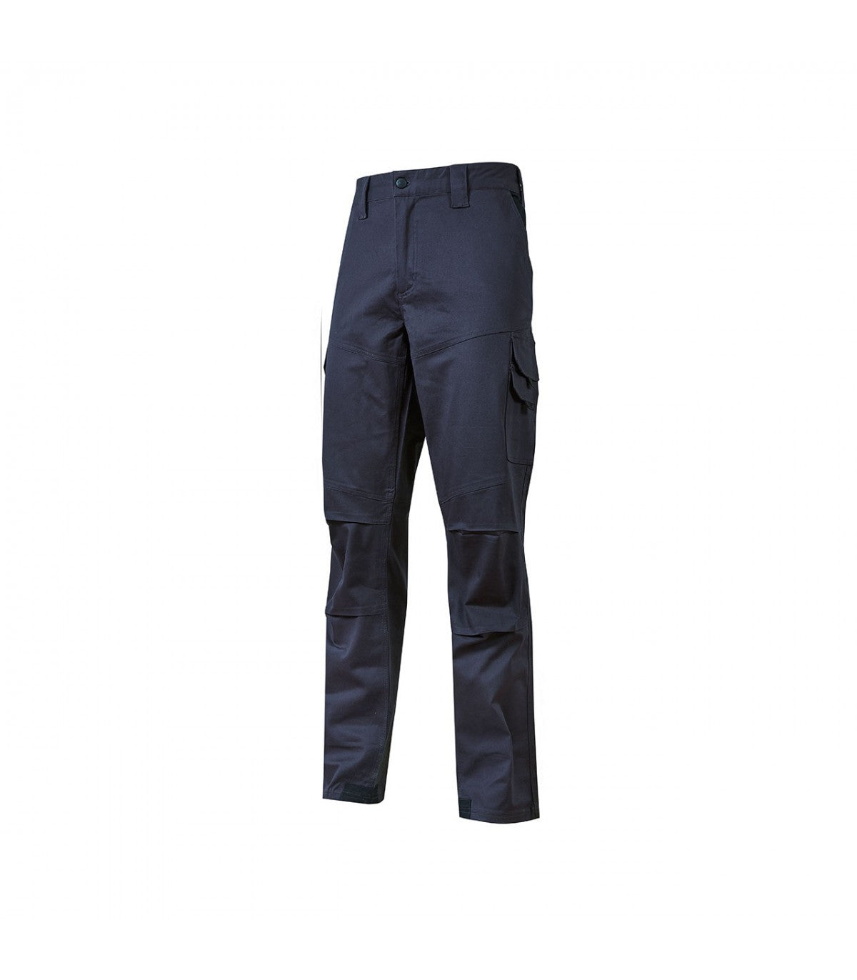 Guapo-Pantalone Professionale Da Lavoro In Cotone Elasticizzato, Triple Cuciture E Tasche Multifunzionali Colore Blu-U-Power-Taglia Xxxl