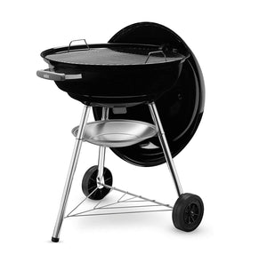 Kettle 57-Barbecue A Carbone Compact Kettle 57 Cm In Acciaio Smaltato Con Ruote Color Nero-Weber