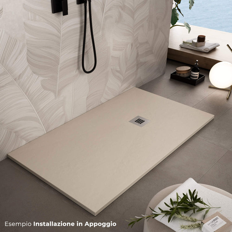 Piatto Doccia 70x90 cm in Pietra Bonussi Everest Crema