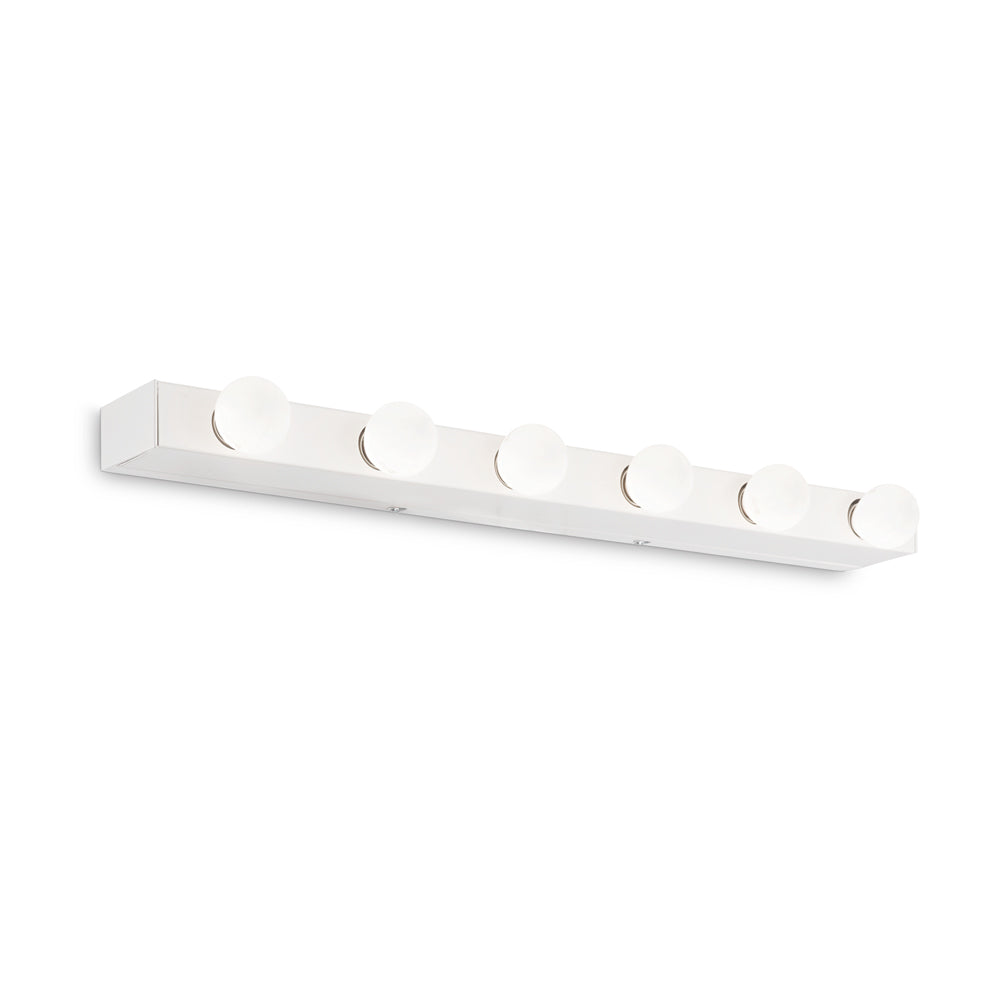 Applique Moderna Prive' Metallo Bianco 6 Luci E14