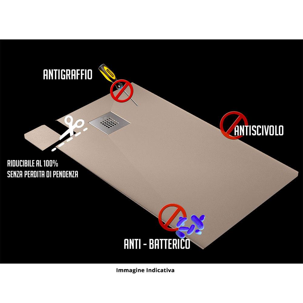 Piatto Doccia 90x90 cm in Pietra Bonussi Eden Crema