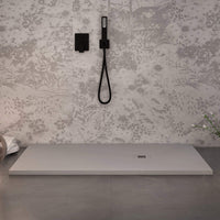 Piatto Doccia 70x150 cm in Pietra Bonussi Everest Grigio Chiaro