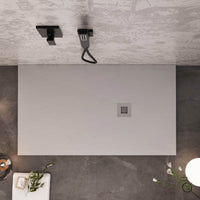 Piatto Doccia 70x150 cm in Pietra Bonussi Everest Grigio Chiaro