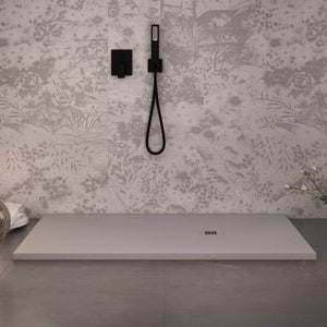 Piatto Doccia 70x190 cm in Pietra Bonussi Everest Grigio Chiaro