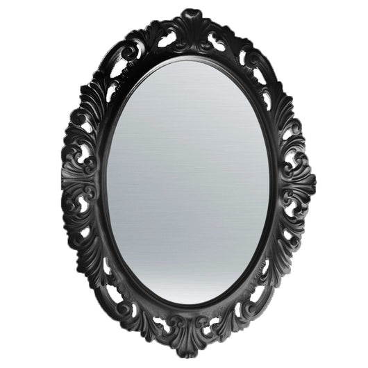 Specchio 'Kent Mirror' con cornice in legno cm 77x97 by Cipi - Nero lucido