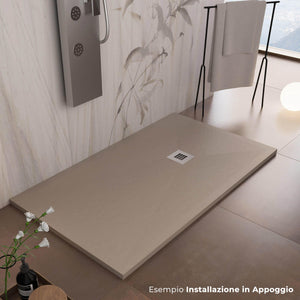 Piatto Doccia 70x190 cm in Pietra Bonussi Everest Moka