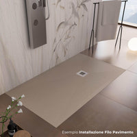 Piatto Doccia 90x130 cm in Pietra Bonussi Everest Moka