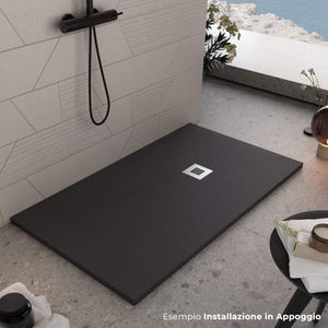 Piatto Doccia 100x120 cm in Pietra Bonussi Everest Nero