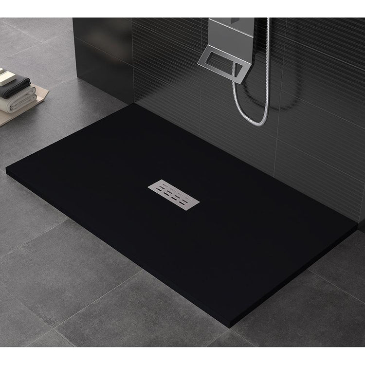 Piatto Doccia 70x110 cm in Pietra Bonussi Eden Nero