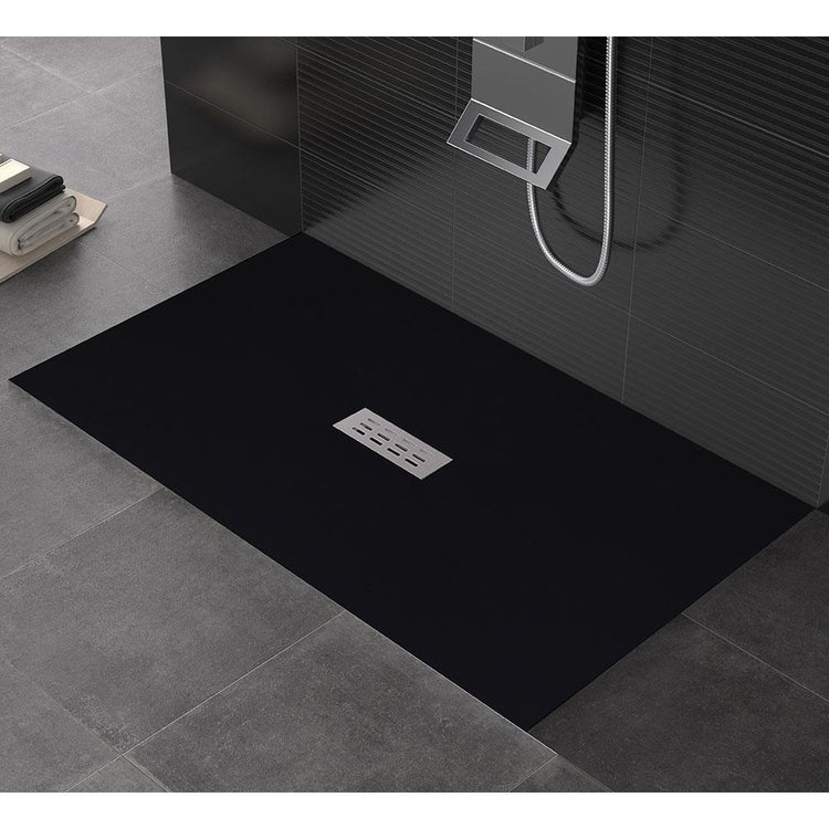 Piatto Doccia 70x110 cm in Pietra Bonussi Eden Nero