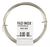 25pz filo acciaio inox diametro 1 mm lunghezza 6 mt matassina 40 g 16053