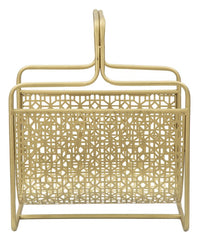 Porta Giornali Glam 37x22x44,5 cm in Ferro Oro