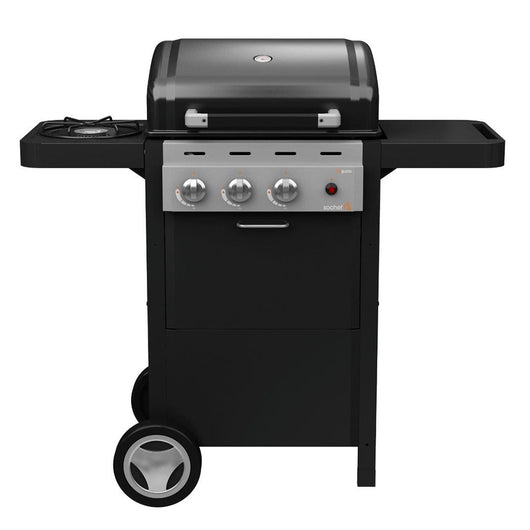 Barbecue a Gas GPL Pietra Lavica 2 Fuochi 8,1kW con Fornello Laterale Sochef Piùgusto