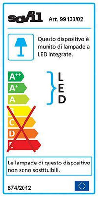 Applique da Esterno a LED 10W Sovil Pillow Bianco