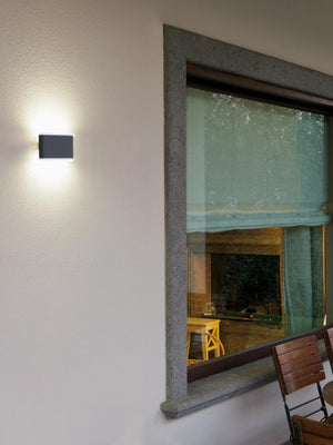 Applique da Esterno a LED 24 Rettangolare Sovil Wave Grigio