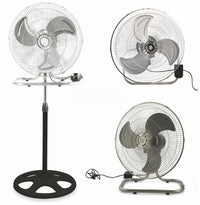 Ventilatore 3 in 1 a Piantana Parete Tavolo 45cm 3 Velocità  80W Kooper Aria