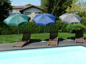 Ombrellone da Giardino in Acciaio Ø200cm Maffei Borgo Blu