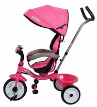 Triciclo a Spinta Seggiolino Reversibile per Bambini Miller Colibrino Rosa