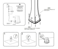 Mini Doccia da Giardino Lavapiedi Miscelatore e Doccetta Mobile Arkema Happy Go Bianco