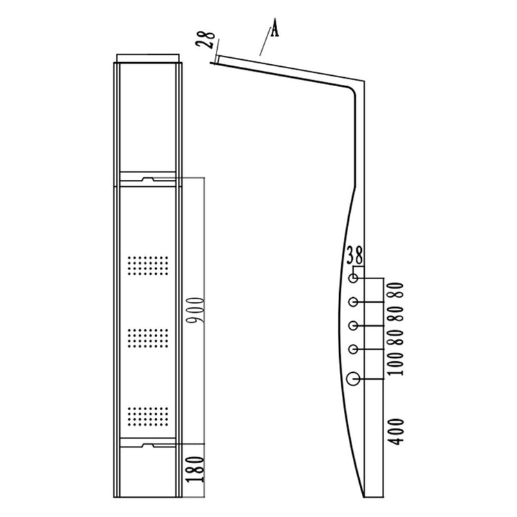 Colonna Doccia Termostatica Multifunzione Leonor