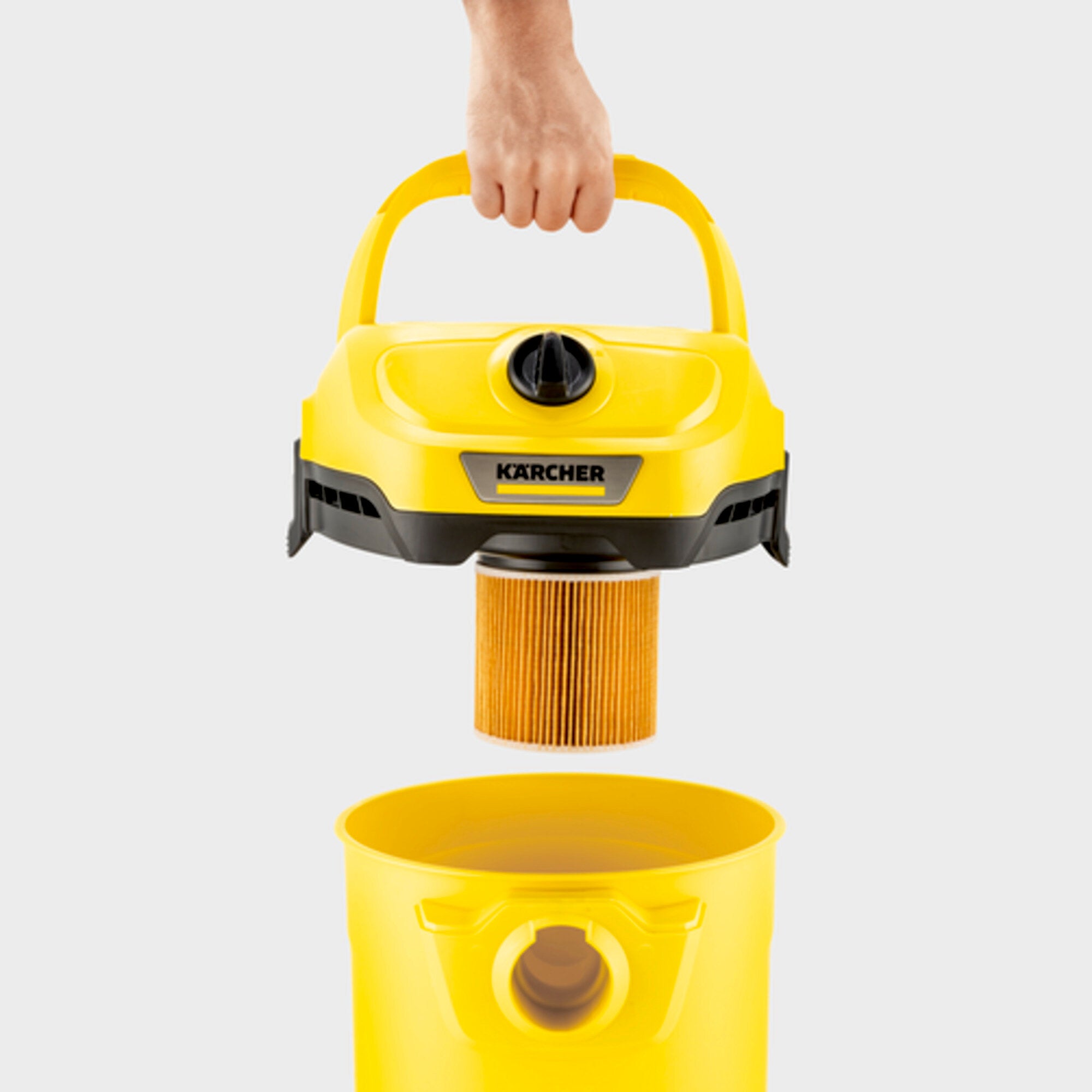 KARCHER Bidone aspiratutto solido liquidi WD 2 Plus V-12/4/18/C - Potenza allacciata: 1000 W - Capacità vano raccolta: 12 l - Materiale vano di raccolta: Plastica 