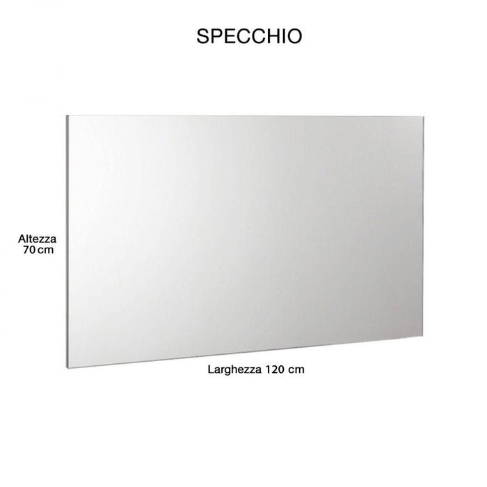 Mobile da Bagno Sospeso 120cm Mazzoni Maiorca Light Doppia Vasca Antracite