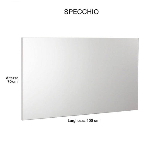 Mobile da Bagno Sospeso 108cm Mazzoni Manhattan Noce Chiaro Frassinato